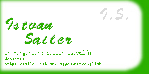 istvan sailer business card